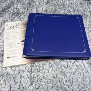 Creative Memories 12x12 Blue Photo Album with Page Protectors